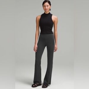 Lululemon Brushed Softstream Ribbed Zip Flare Pants